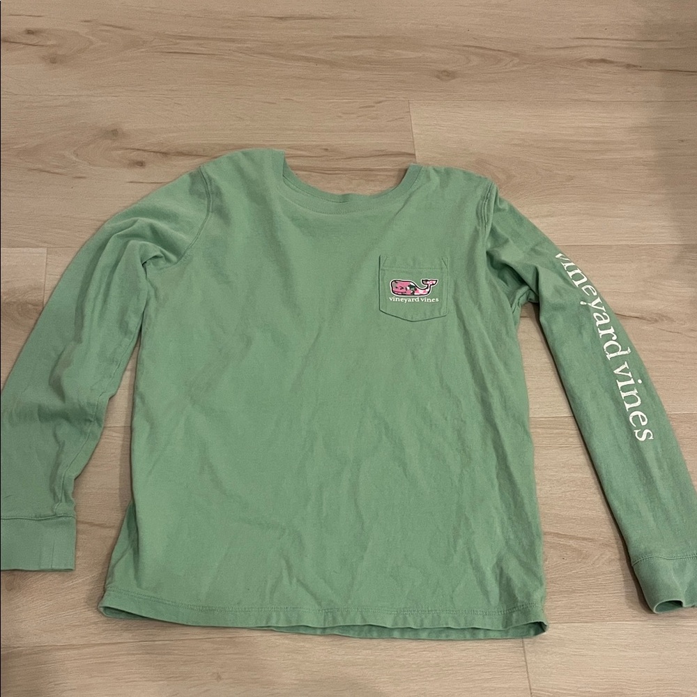 Vineyard Vines Kids Seafoam Long Sleeve Tee
